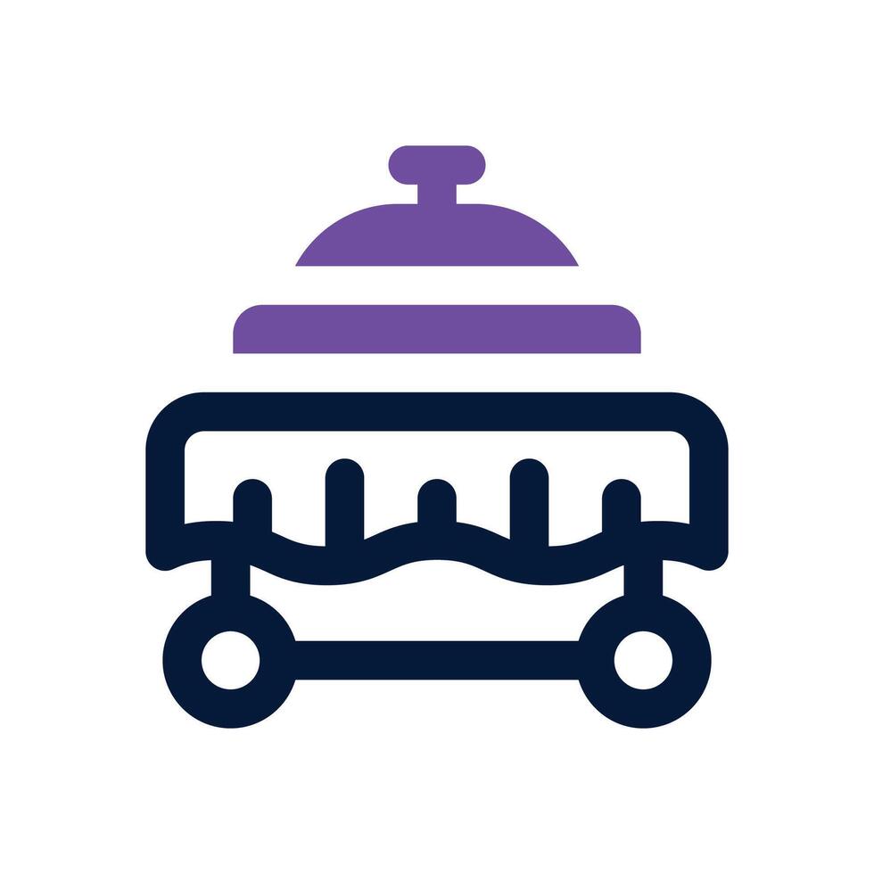 room service dual tone icon. Sleek and modern icon for websites and mobile apps. vector