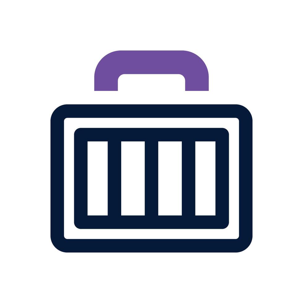 suitcase duotone icon. Sleek and modern icon for websites, mobile apps, marketing materials, and corporate design. Fully scalable and ready to use. vector
