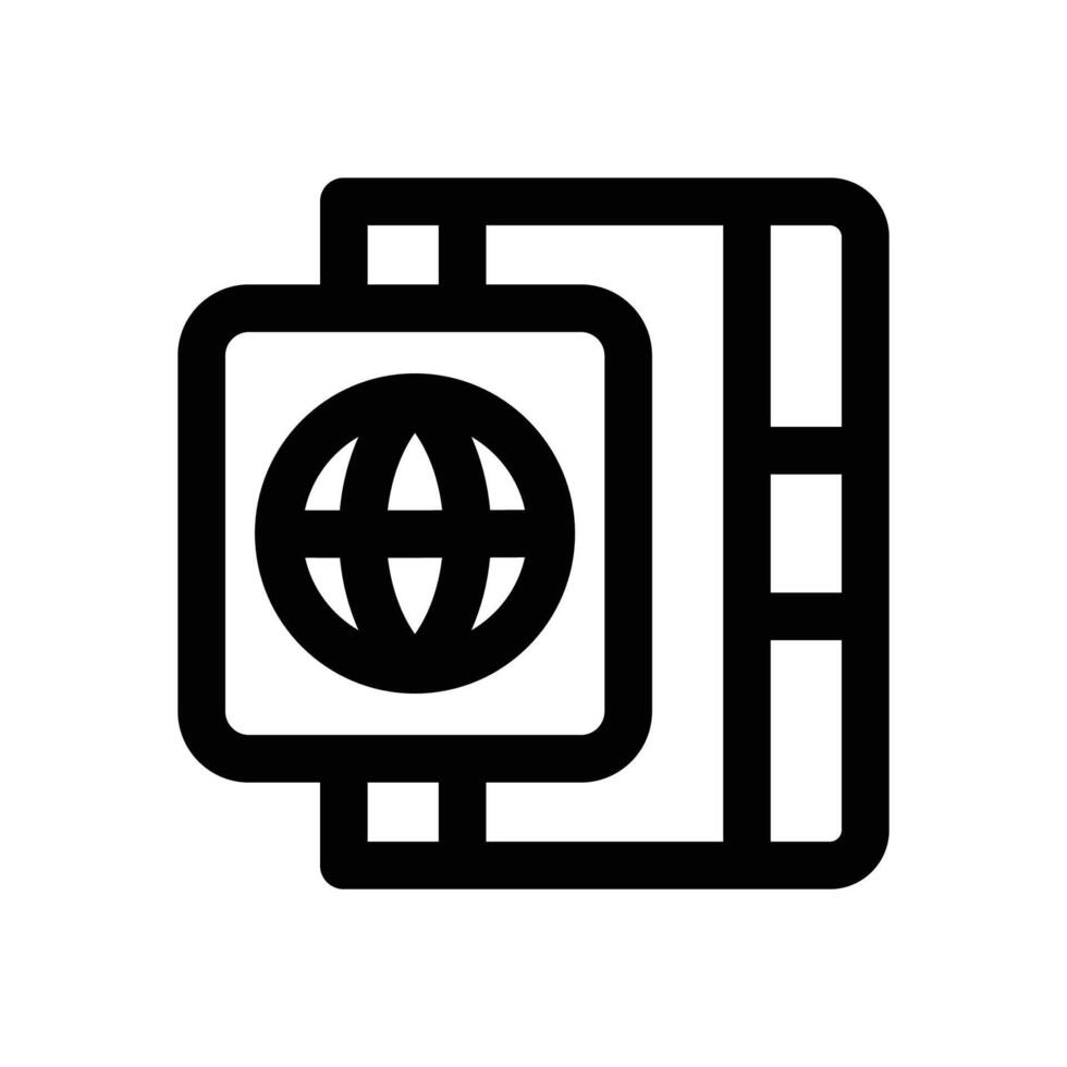 passport line icon. Clean and minimalist icon for websites and mobile apps. vector