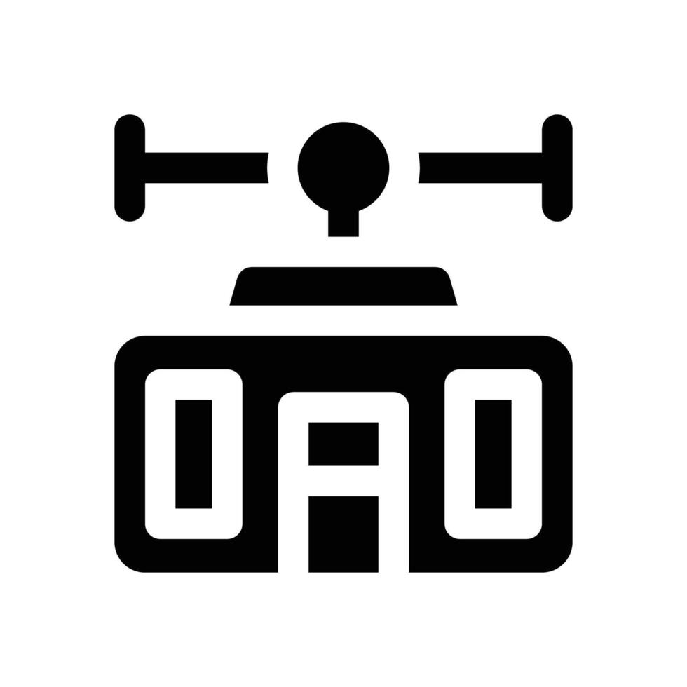 sky lift glyph icon. Strong and solid icon for websites and mobile apps. vector