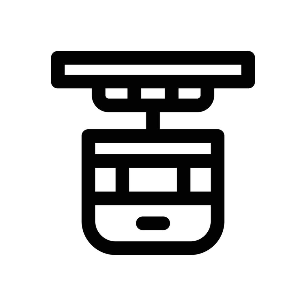 cable way line icon. Clean and minimalist icon for websites and mobile apps. vector