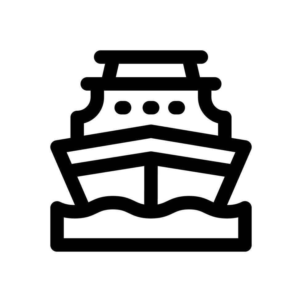 ship line icon. Clean and minimalist icon for websites and mobile apps. vector