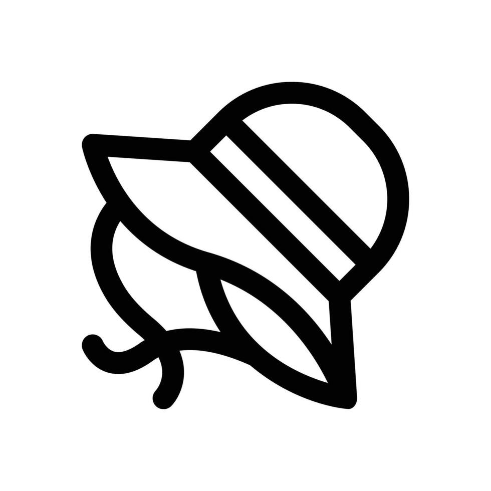 pamela hat line icon. Clean and minimalist icon for websites and mobile apps. vector