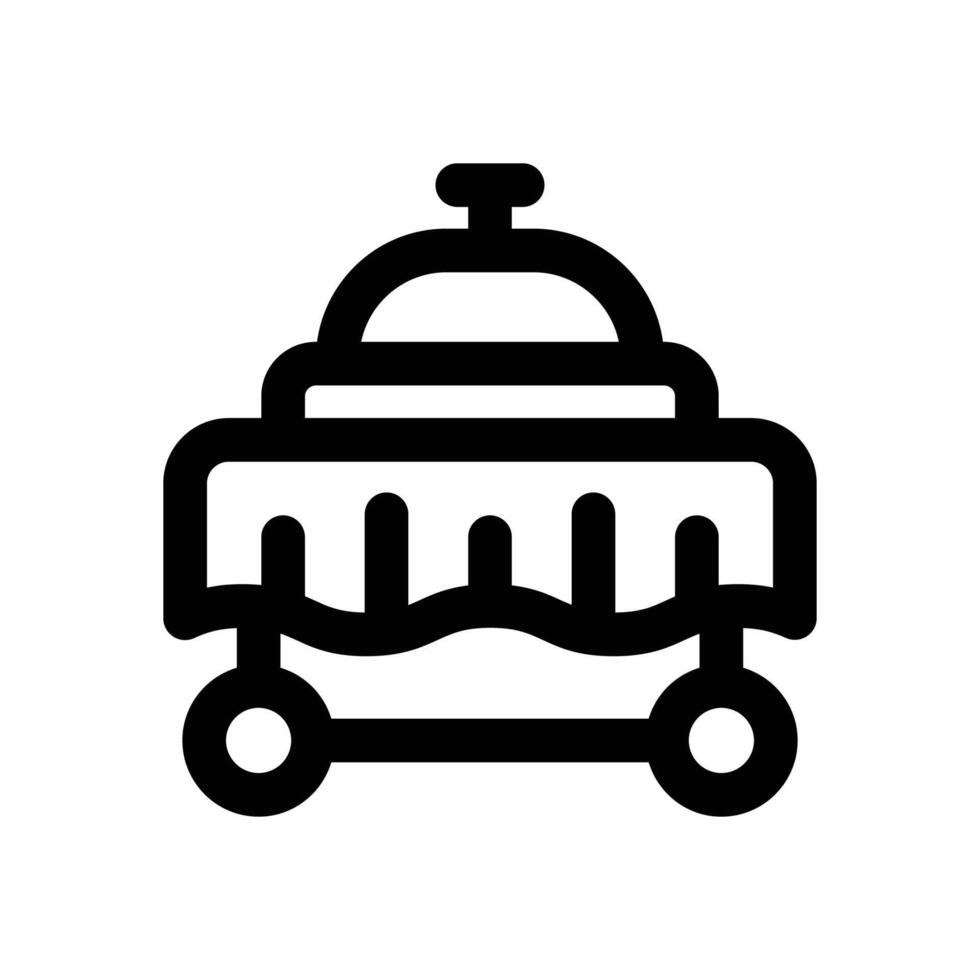 room service line icon. Clean and minimalist icon for websites and mobile apps. vector