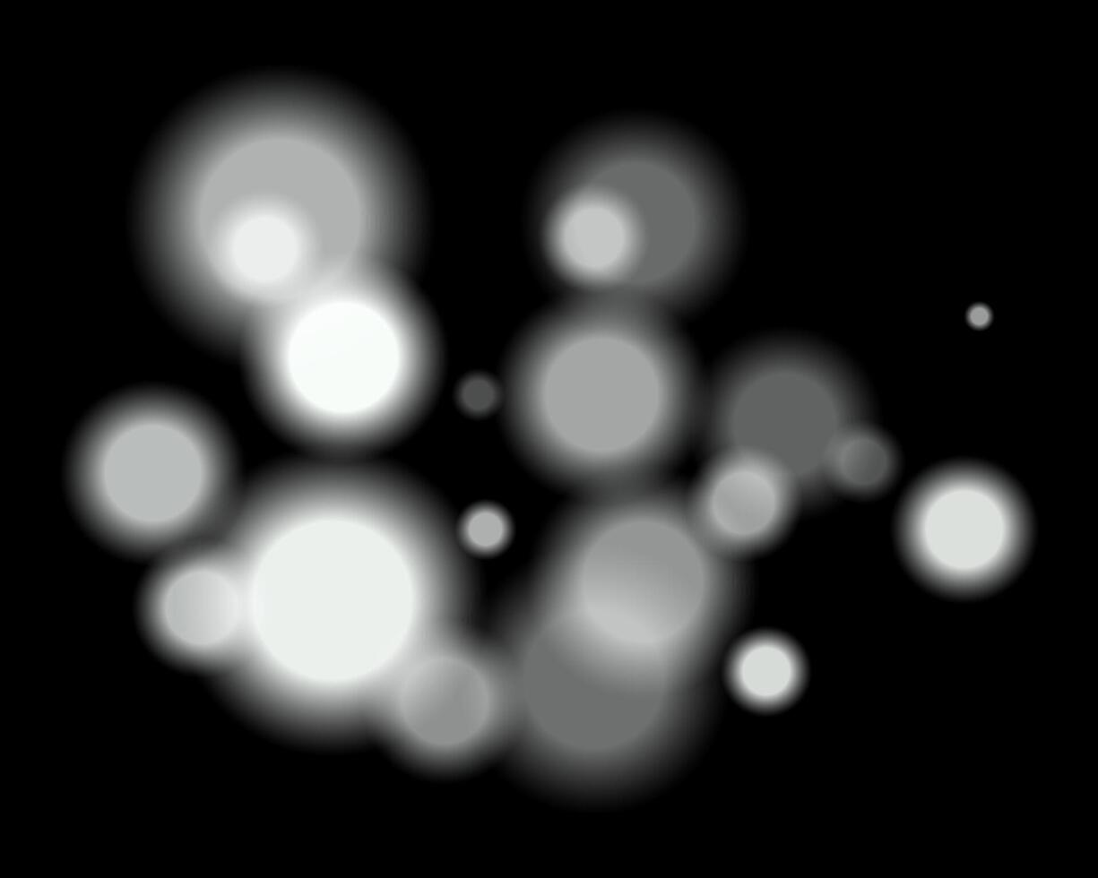 A black background with white circles vector