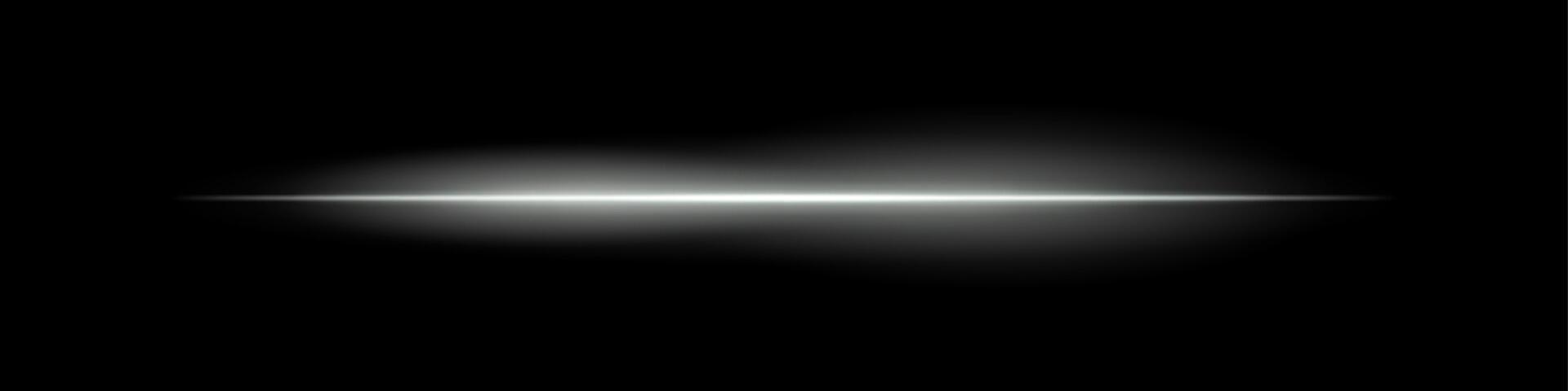 A white light is shining on a black background vector