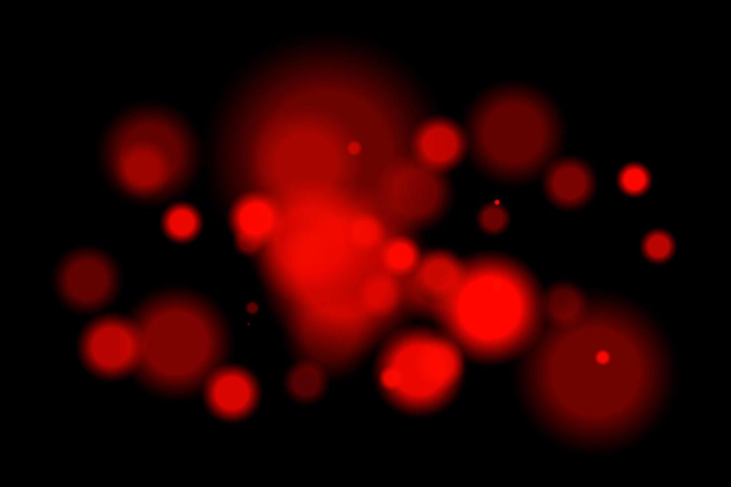 Red lights on a black background vector