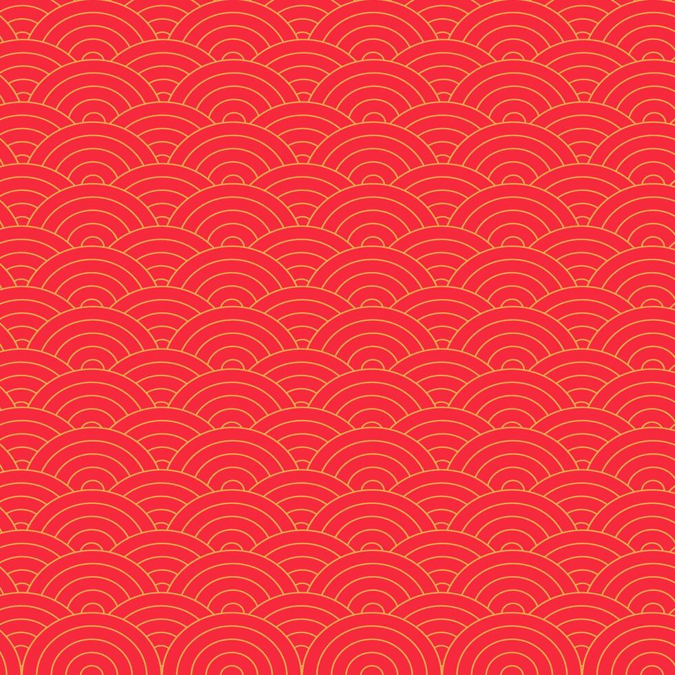 Decorative Japanese themed circular pattern design vector