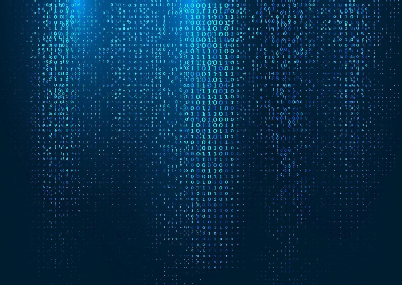 Abstract technology background with binary code design vector