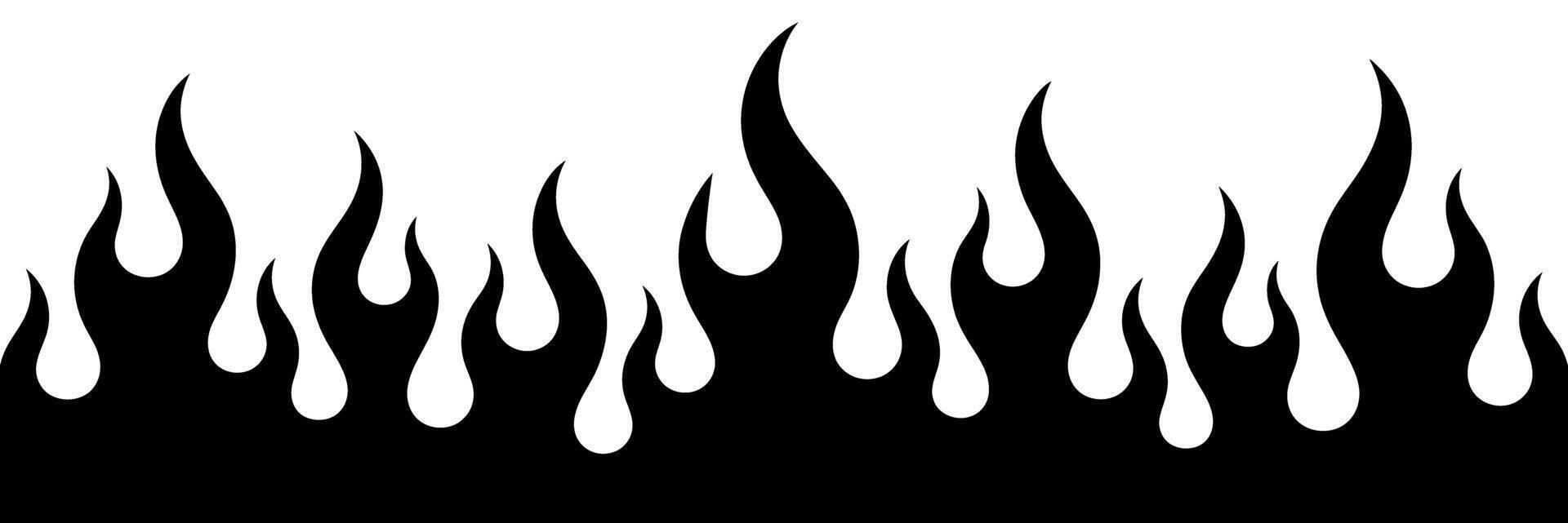 Black and White Flame Pattern Design with a Clean and Modern Aesthetic Suitable for Backgrounds Graphics and Creative Projects with a Fiery Theme vector