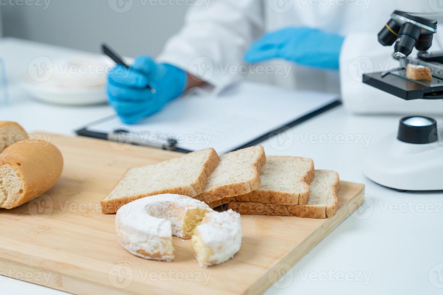 Scientist check chemical and fungus in laboratory. Control experts inspect the concentration of chemical residues. hazard, standard, prohibited substances, contaminate, Microbiologist photo