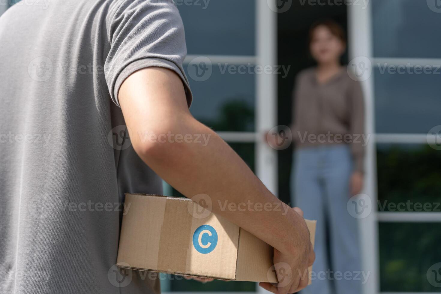 Delivery man. send deliver express. online shop, paper container, takeaway, postman, delivery service, packages, electronic money, Digital paper bag, bag, customer, logistic, e-commerce, shopping photo