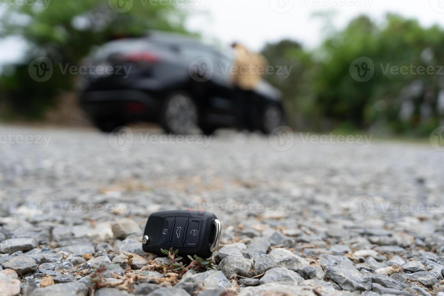 keys on the ground, Car keys dropped on the floor or fall lying on the street home front. Walking Away From Lost Car Key, can not transport, express, rush time, wast time, emergency photo