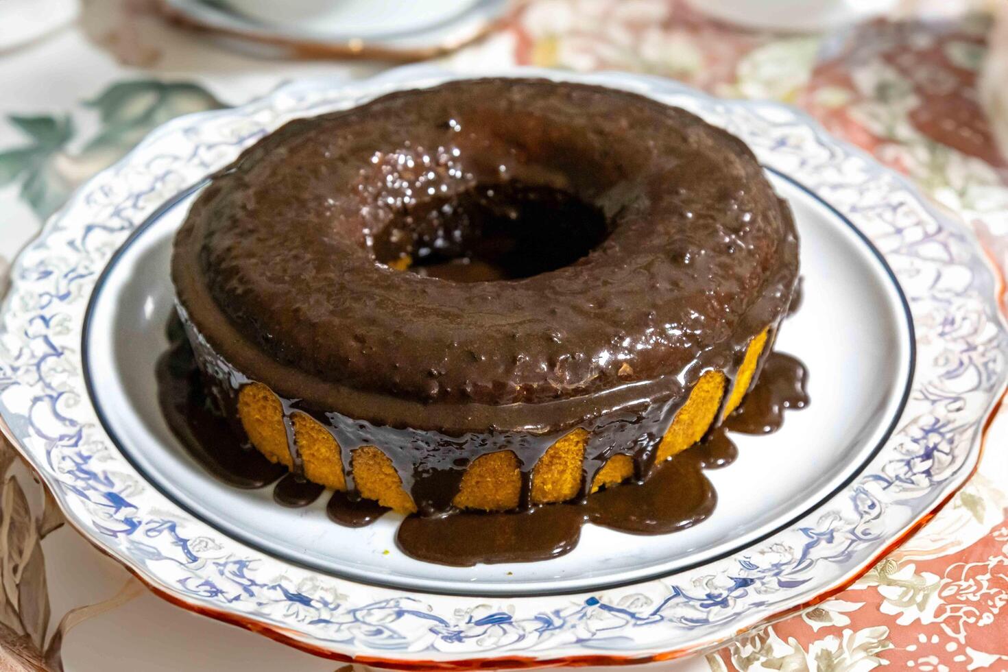 The most traditional and classic carrot cake with chocolate the best of the best photo