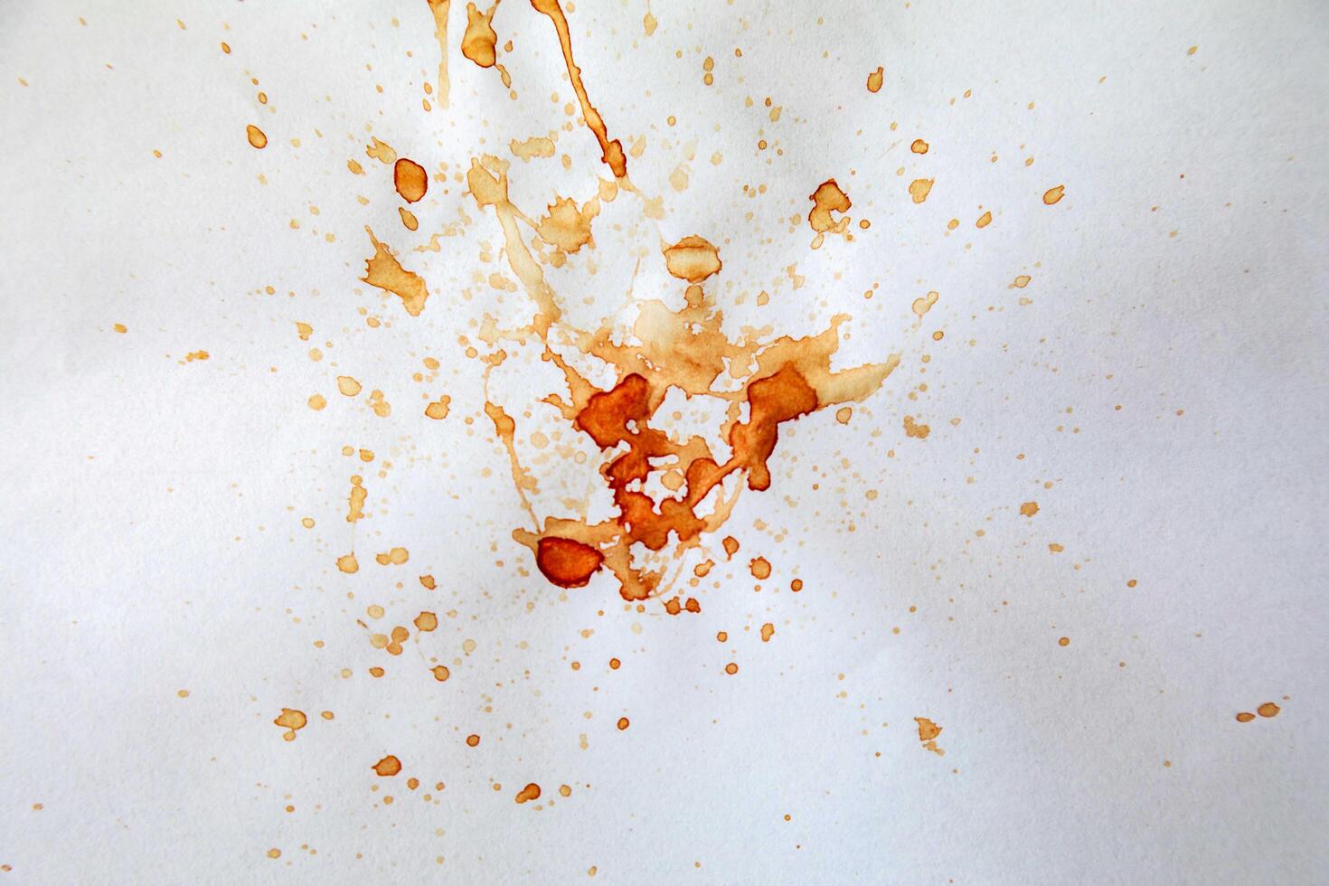 Forensic test for the identification of bloodstains with hydrogen peroxide. scientific police macro photo