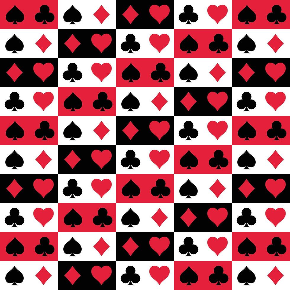 Poker pattern background design. Card symbols. . vector