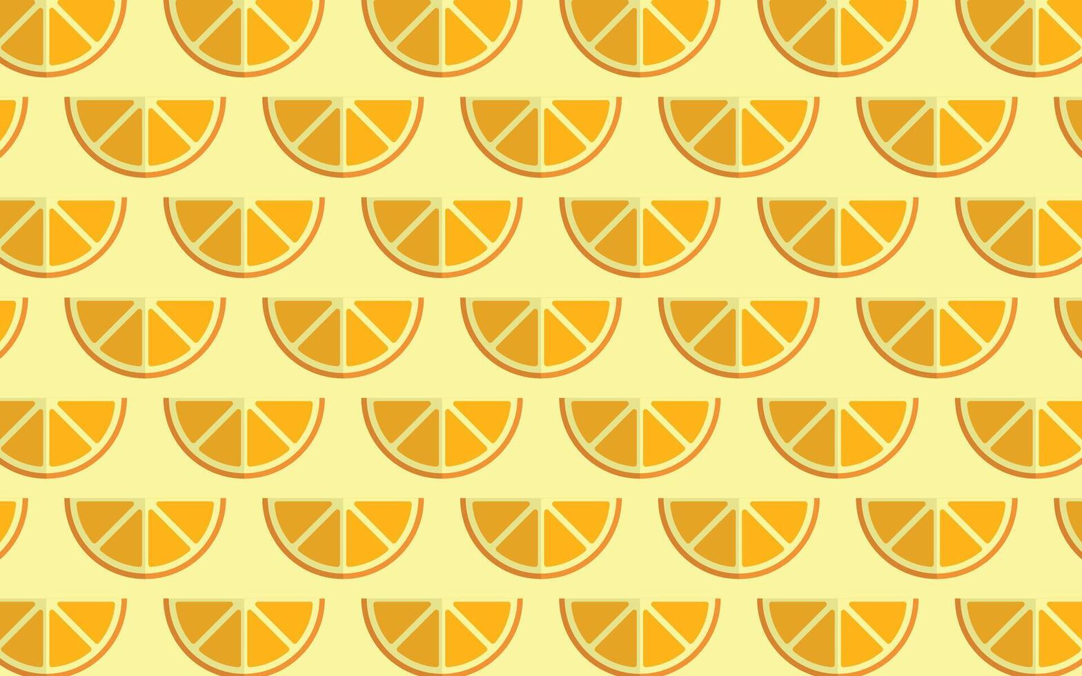 Orange sliced fruits pattern background design vector