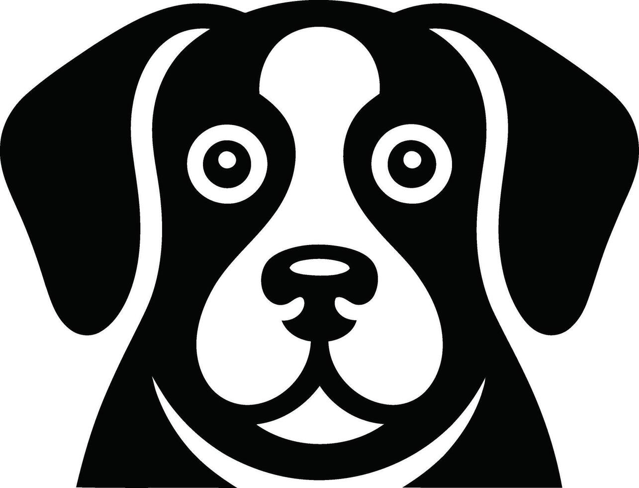Adorable puppy dog face graphic image vector