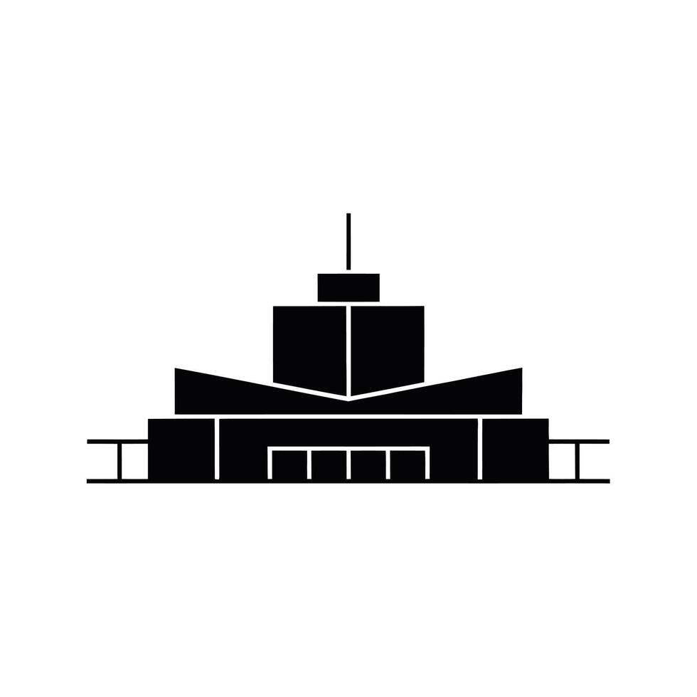 Modern building architectural icon design vector