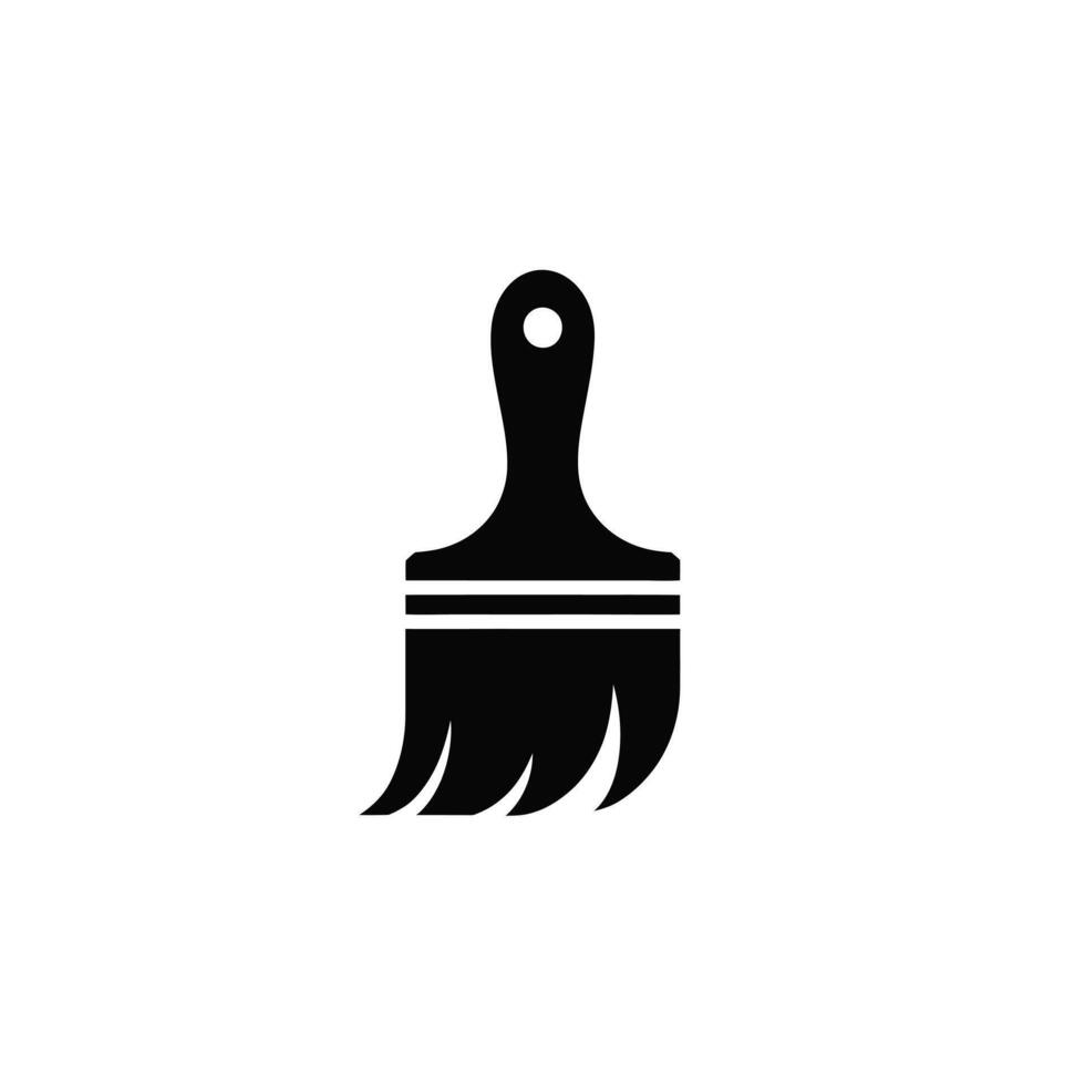 Simple paintbrush icon graphic design vector