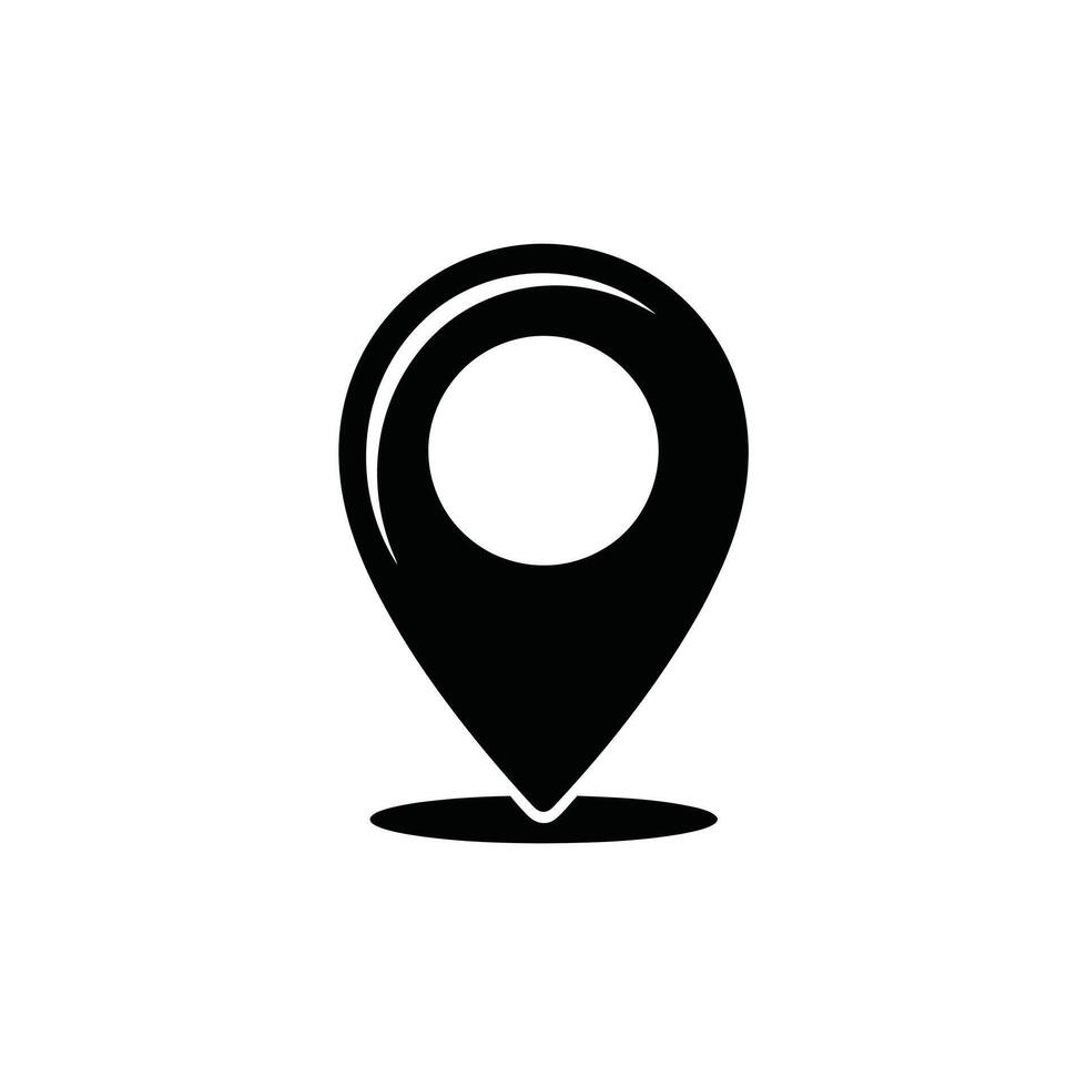 Simple location marker icon graphic vector