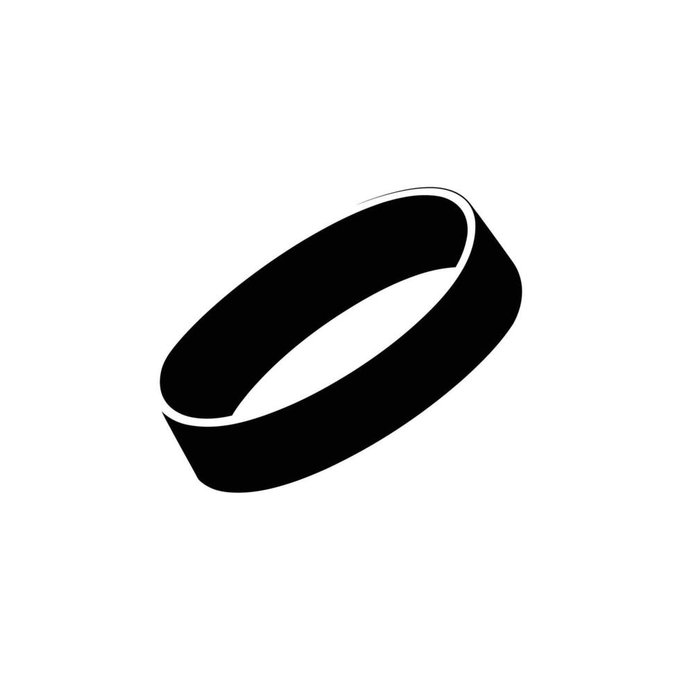 Simple silhouettes of a wristband vector