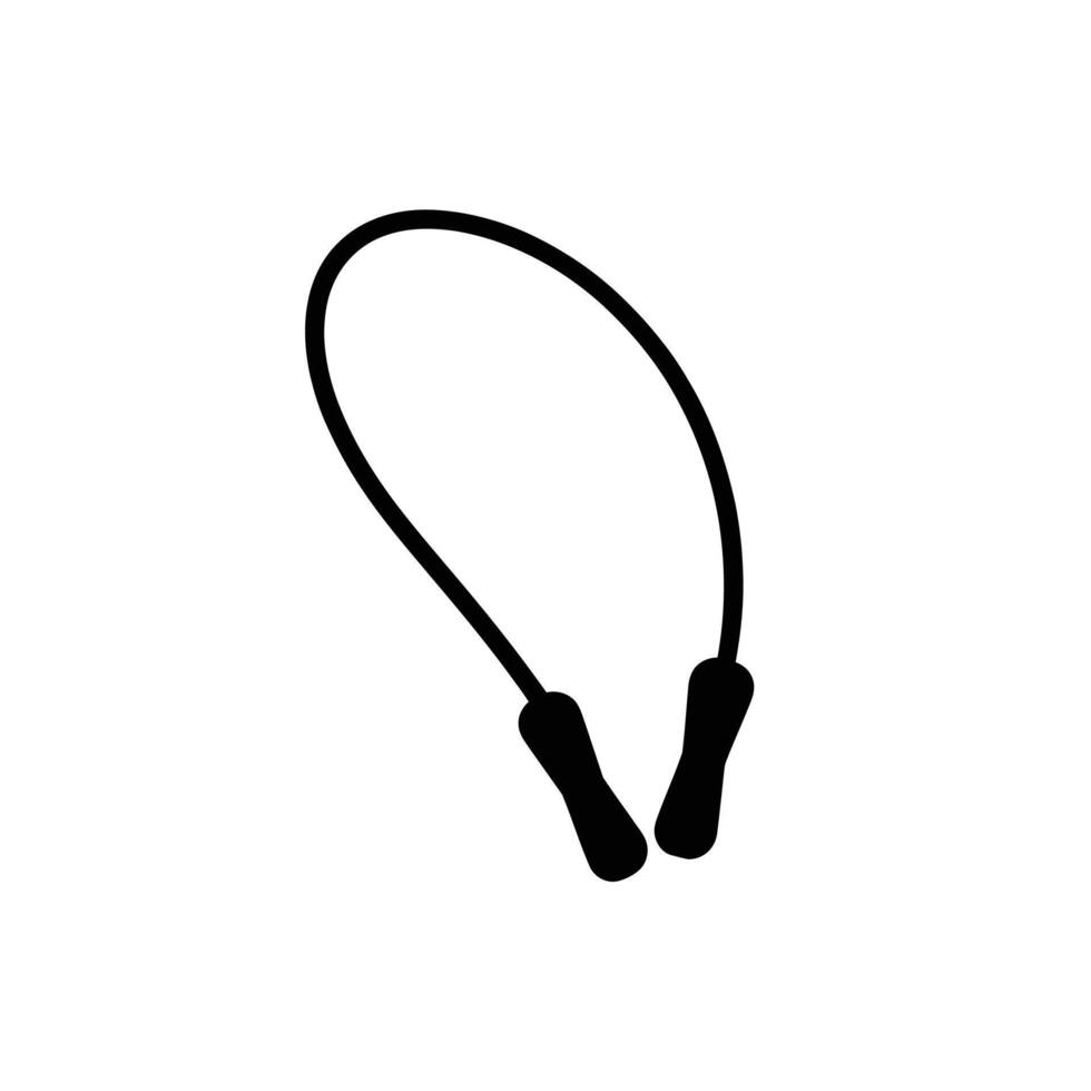 Simple jump rope illustration fitness equipment vector