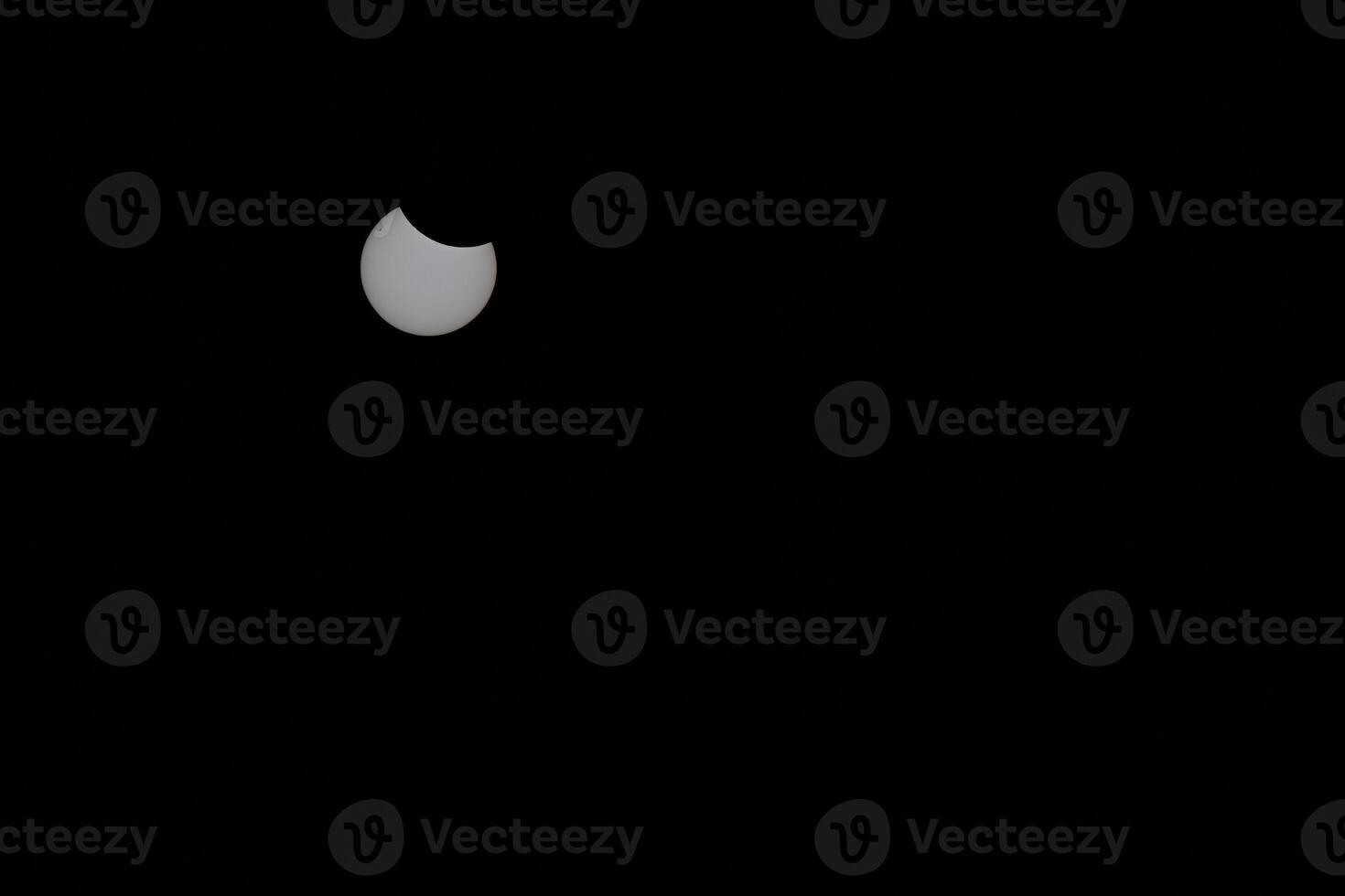 The Partial Solar Eclipse in the Sky from Kollund DK in March 2025 photo