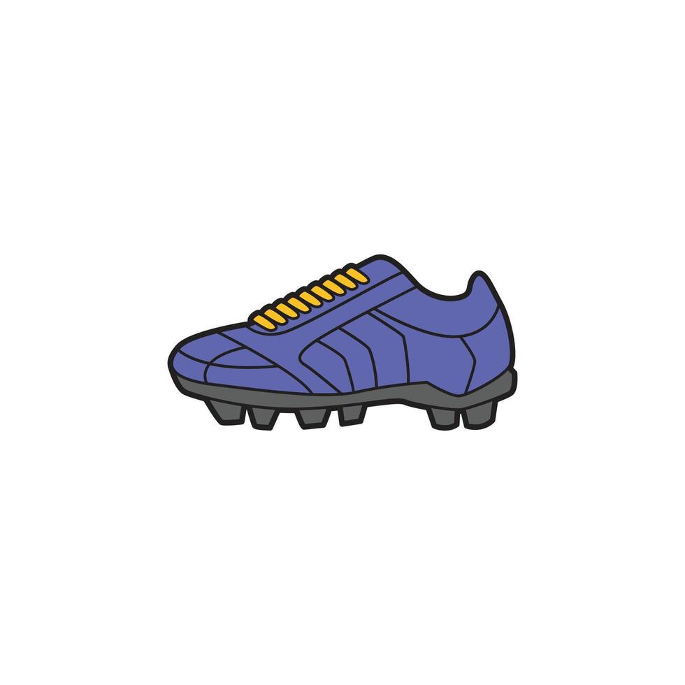 A soccer shoe icon in a flat style vector