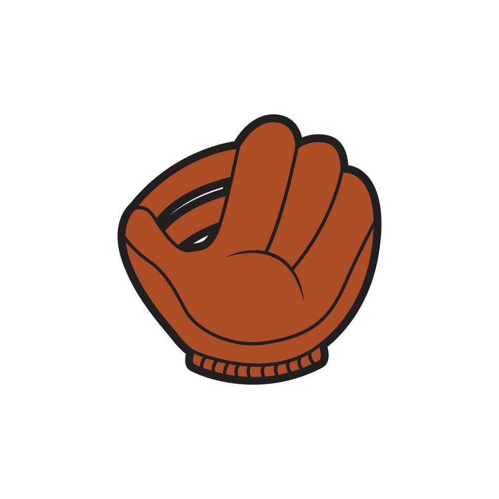 Baseball glove icon isolated on white background vector