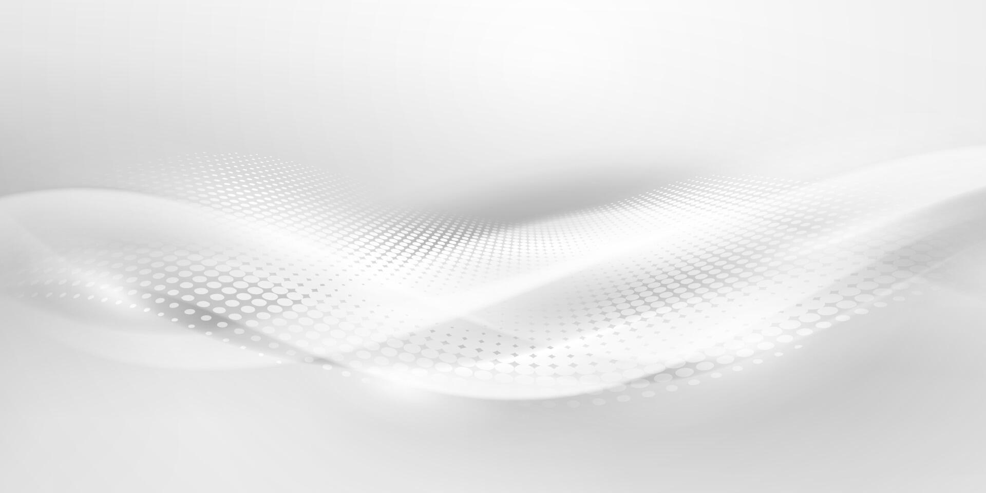 Abstract white background with a wave pattern vector