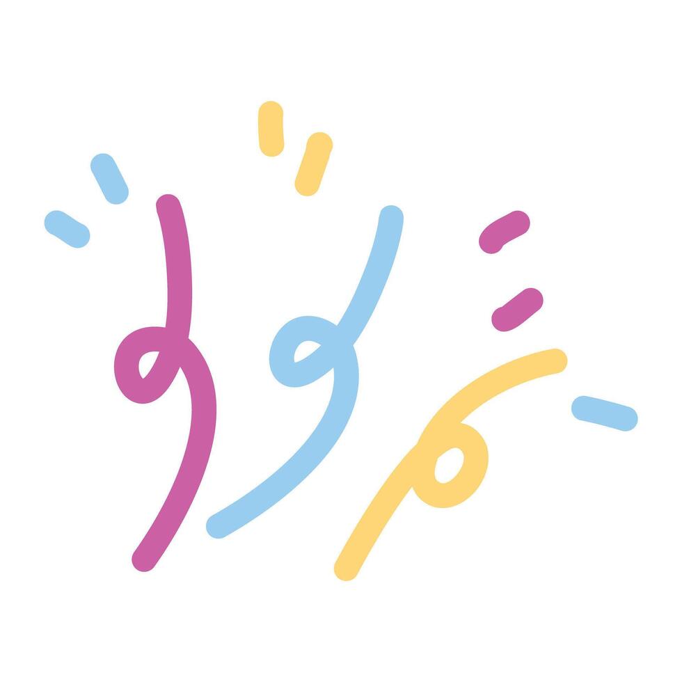 Happy Birthday Element party confetti vector