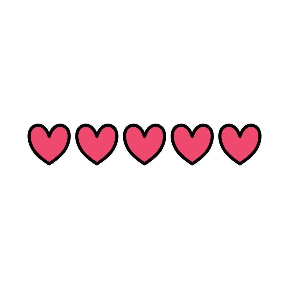 Animation life bar health heart bar. Gaming controller, symbols set. Game over concept vector
