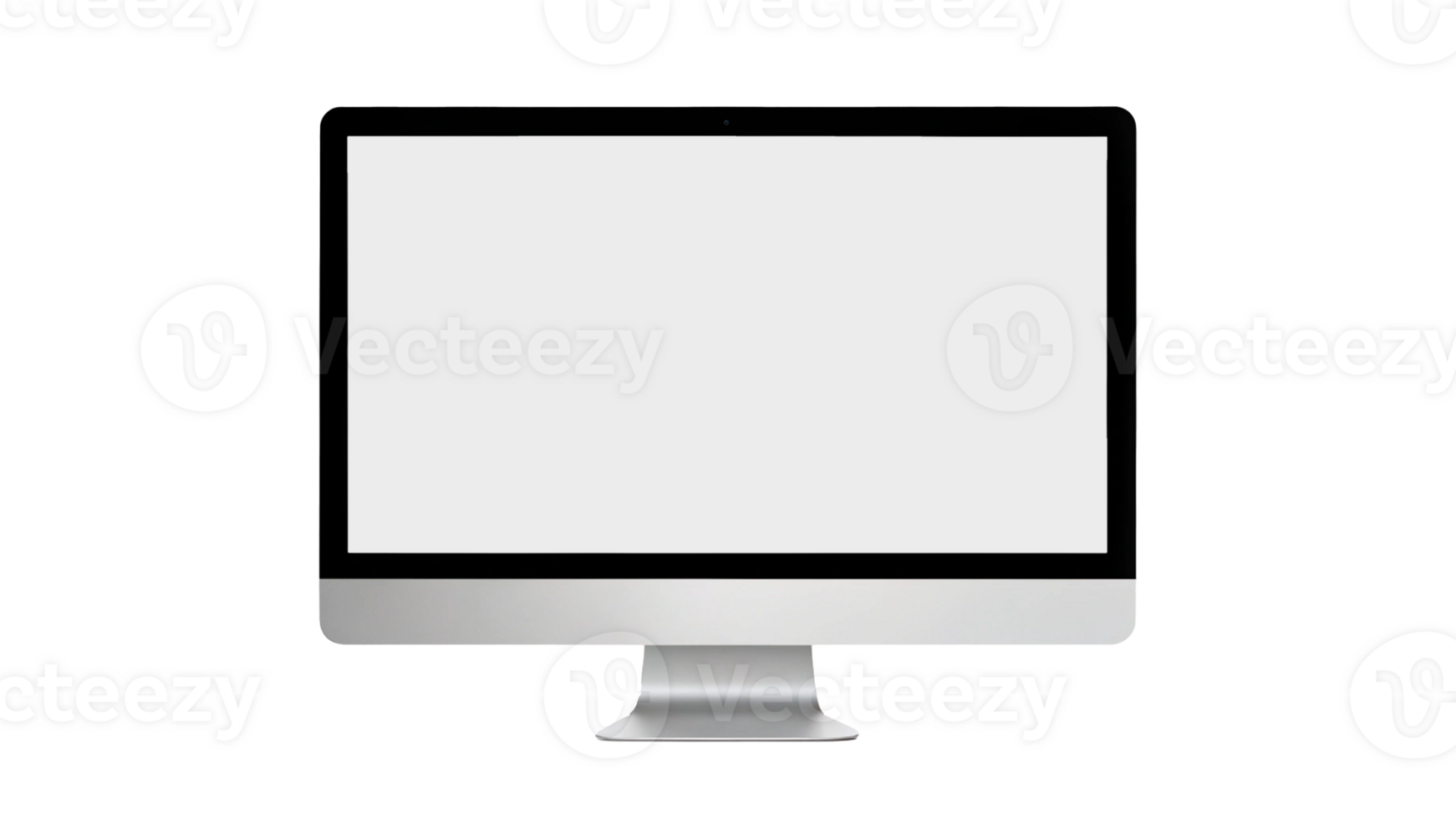 Monitor computer notebook technology blank mockup empty display template showing present device screen desktop office lcd notebook front portable information white color mockup portable information png