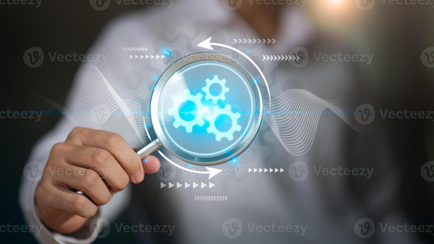 Business process management with innovative software technology and enterprise automation ,Implementing workflows or operating systems to improve efficiency and effectiveness for better results photo