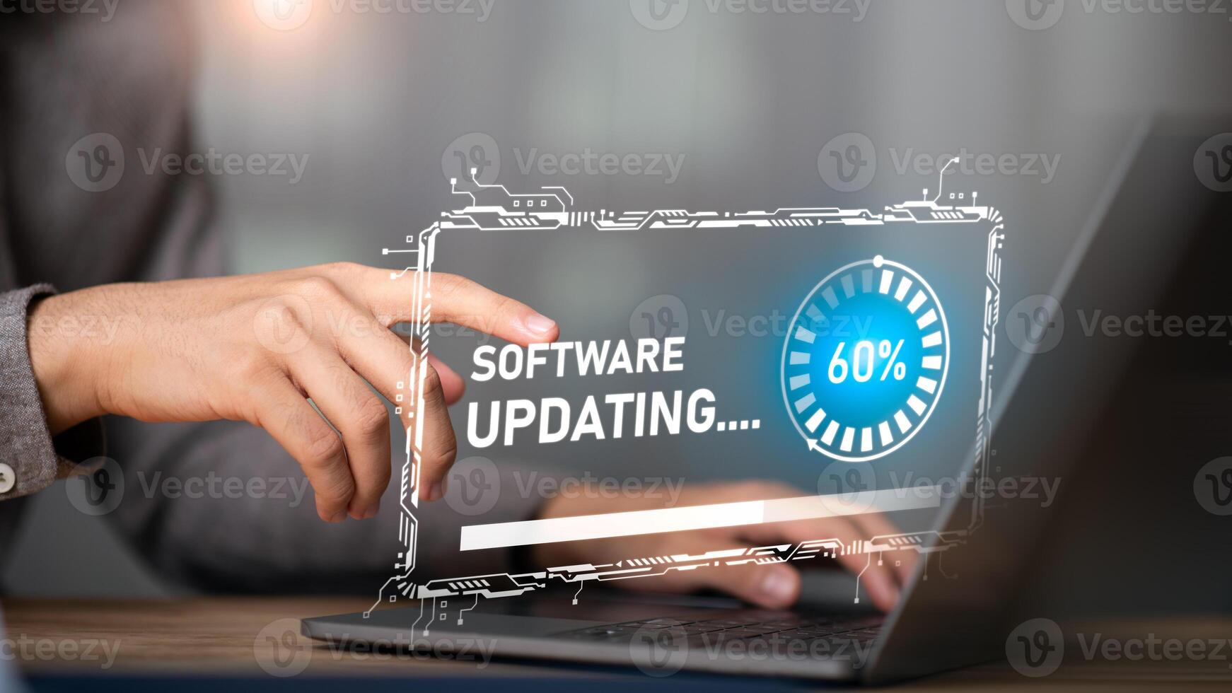 new interface refresh website ,Development of wireless systems and connectivity,technology information update and upgrade concept, online program installation, maintenance and process change photo