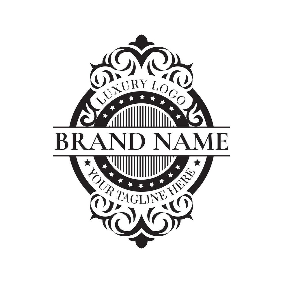 luxury brand logo template. vector