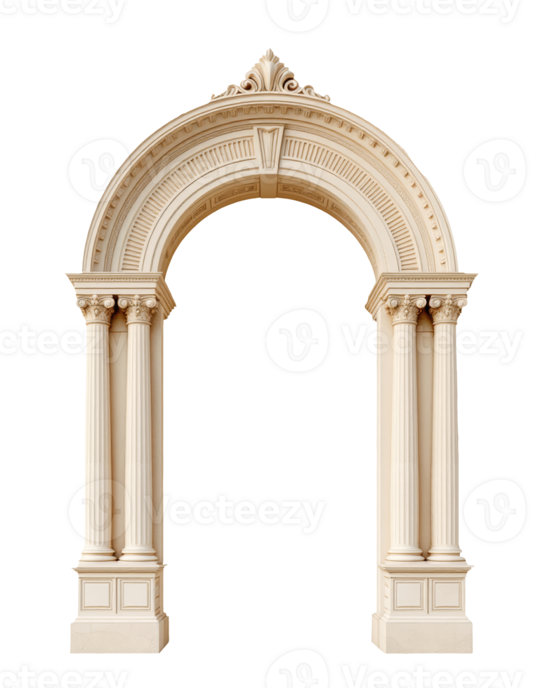 Architecture archway 3d render png