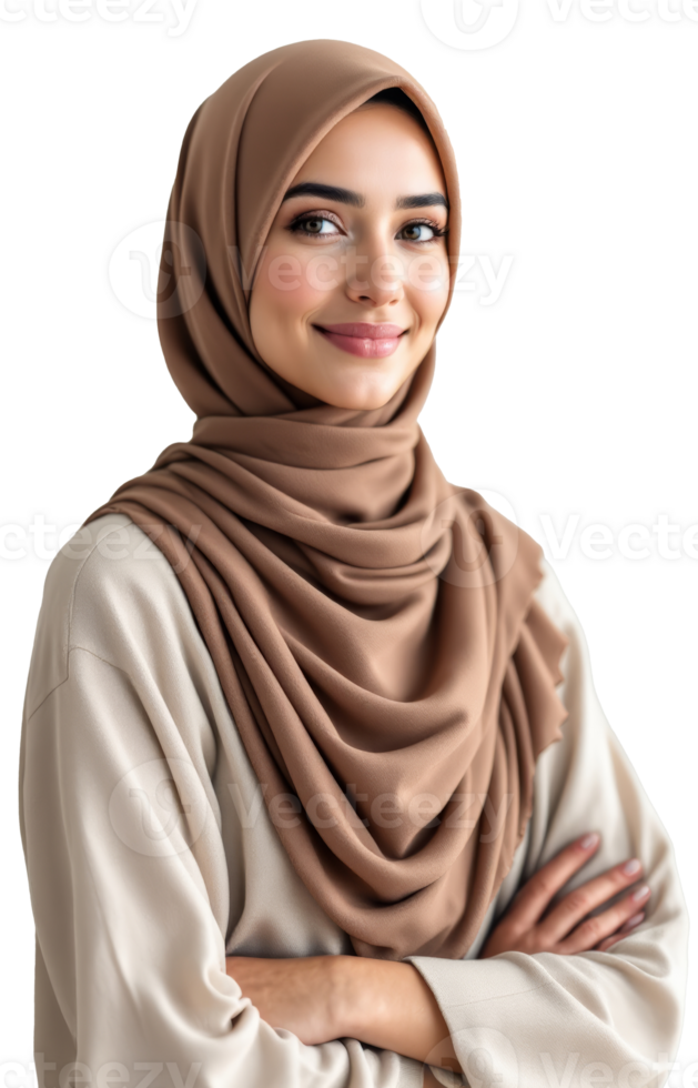 A beautiful young woman wearing a hijab png