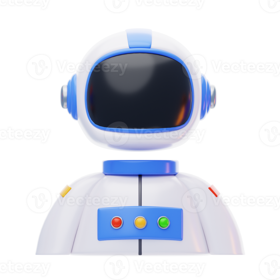 Astronaut 3D Icon. Astronaut in spacesuit 3d icon png