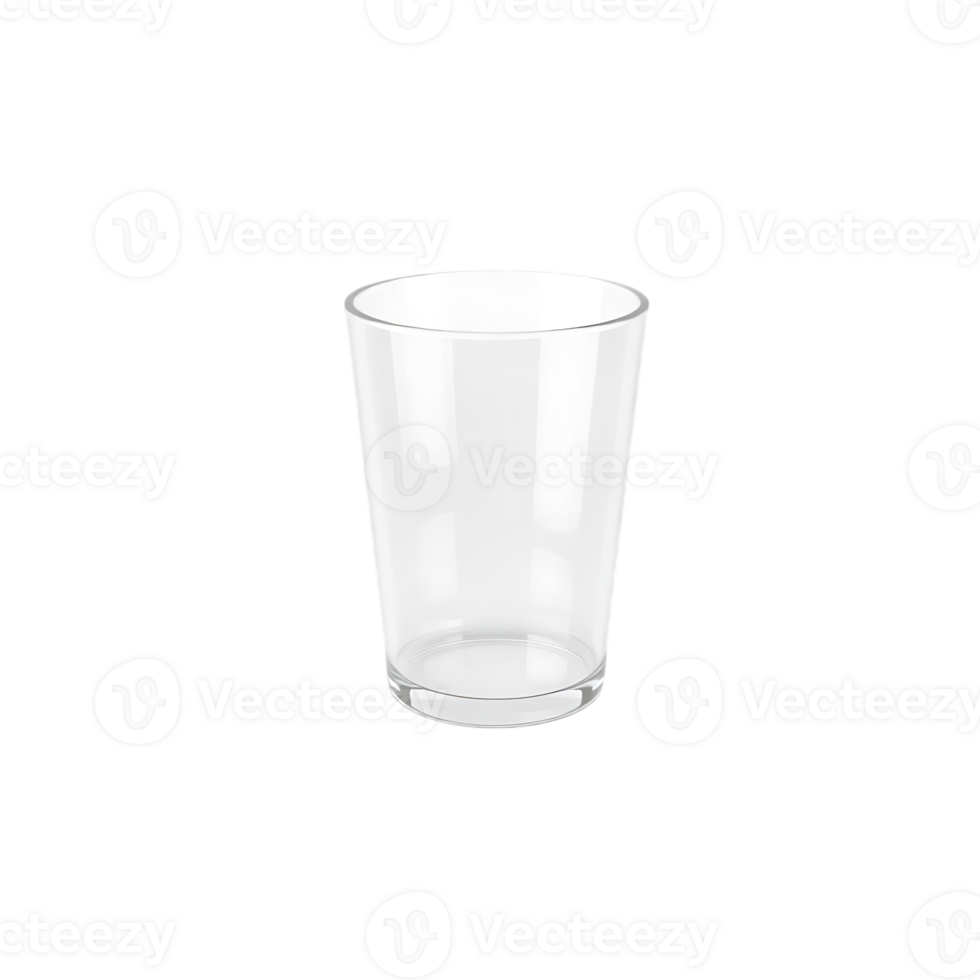 Empty glass isolated object. png