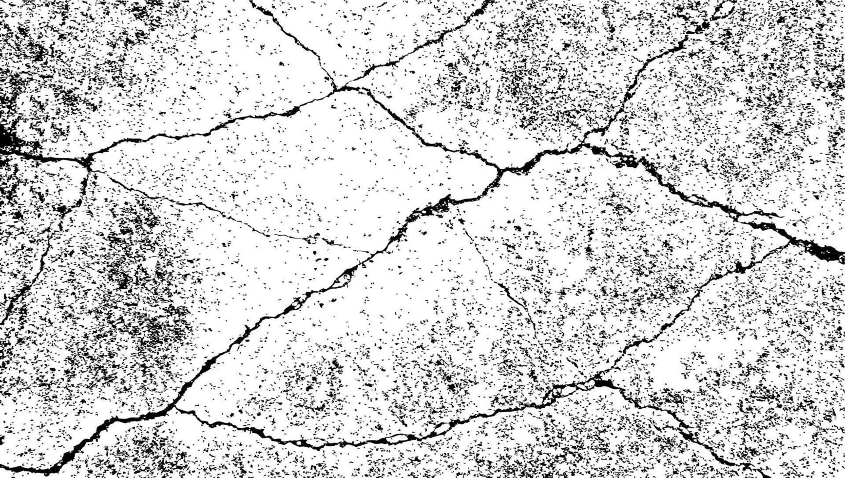 crack texture for background, grunge texture, rough texture, dirty texture, cracked concrete of black and white for background vector