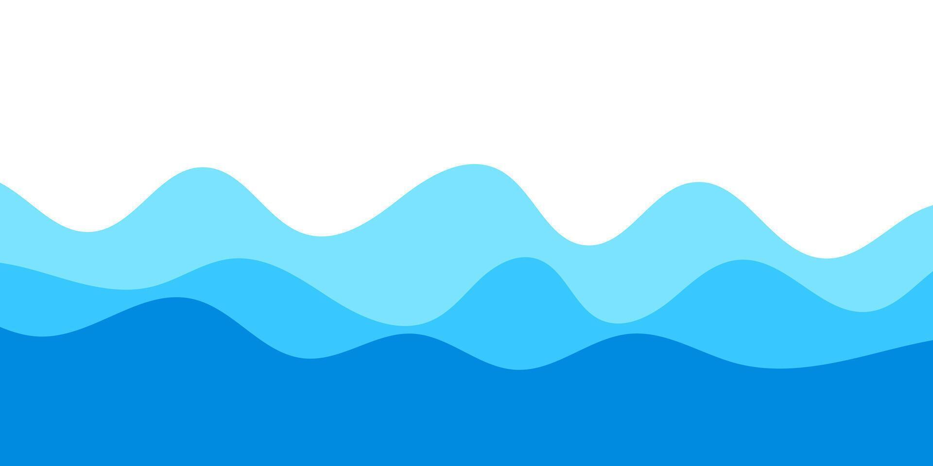 water wavy splash shape for background, ocean waves, landscape water ripple for background, water surface, ocean graphic pattern vector