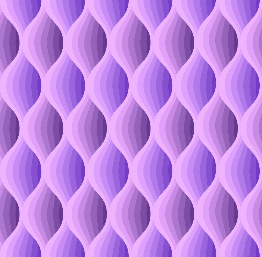 Magenta geometric seamless waves pattern texture background vector