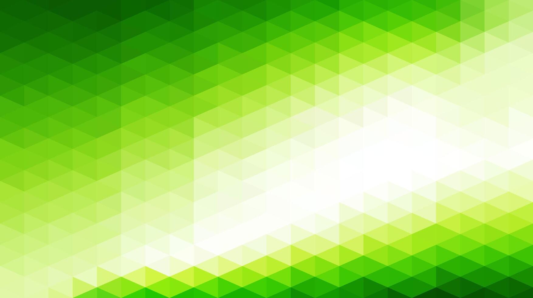 Green abstract geometric mosaic polygonal triangles background vector