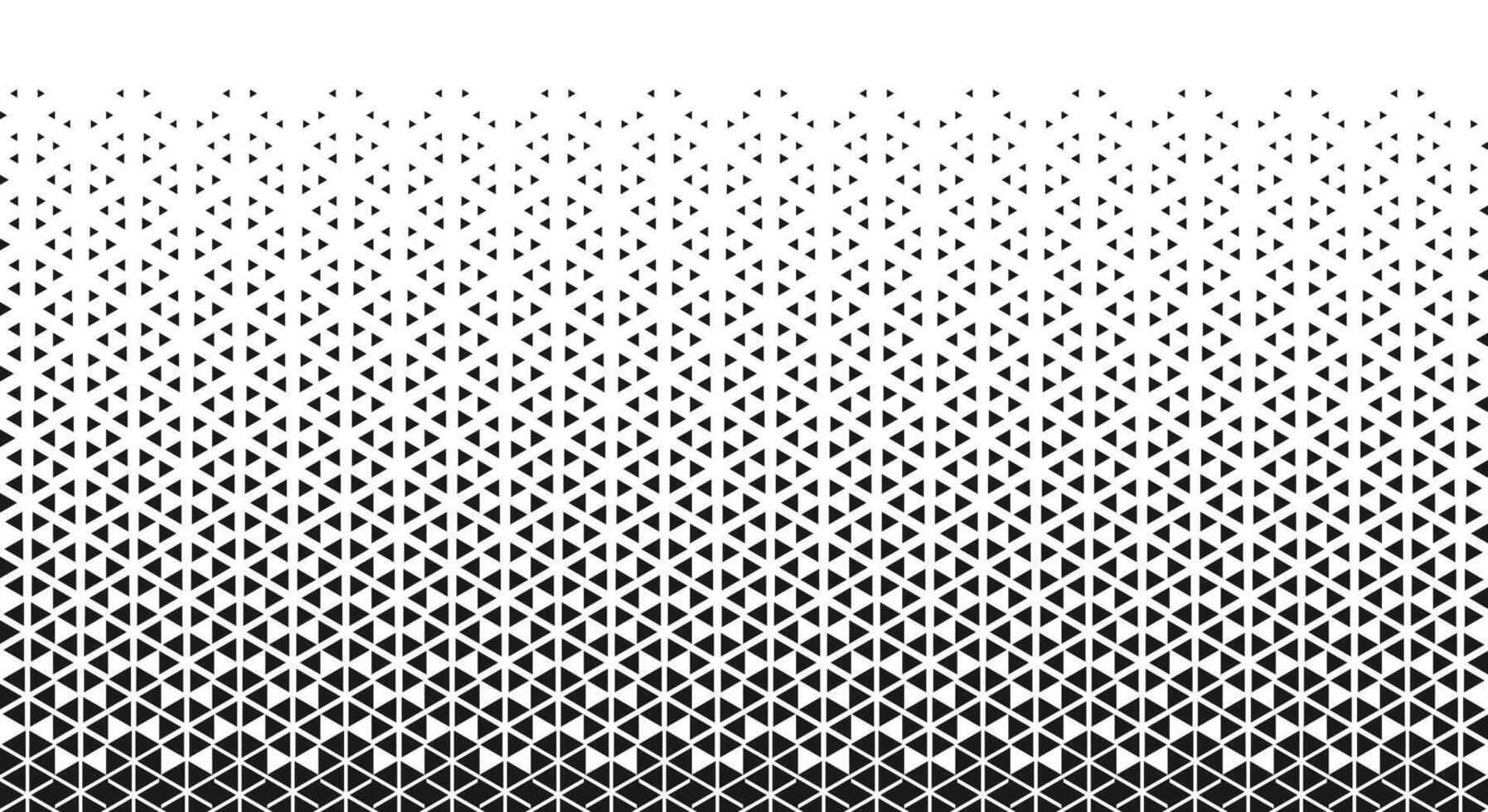 Geometric triangle pattern black white background with abstract gradient for digital print and web applications vector