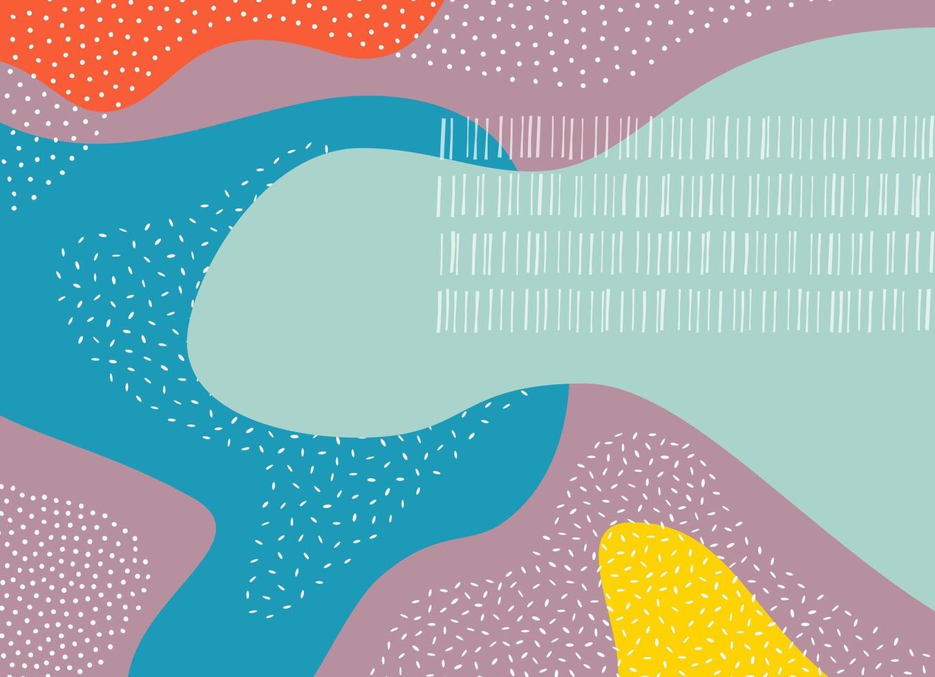 Colorful abstract oval and circle texture background featuring round objects and artistic patterns in clean 2D digital illustration style vector
