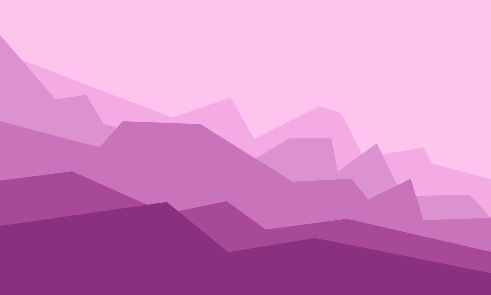 Abstract Purple Mountain Range Landscape Geometric Design Illustration vector