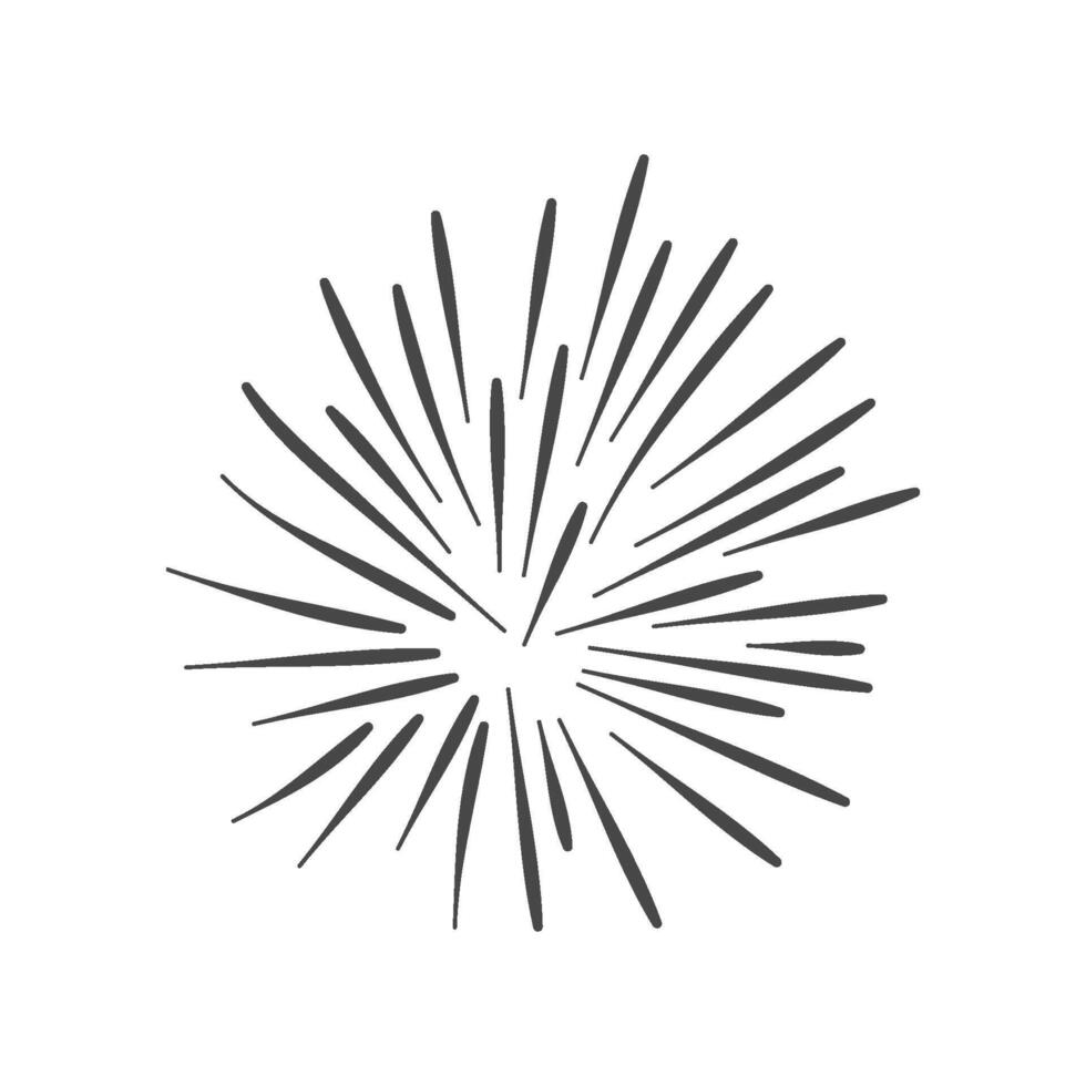 Abstract Sunburst Rays Starburst Graphic Design Element vector