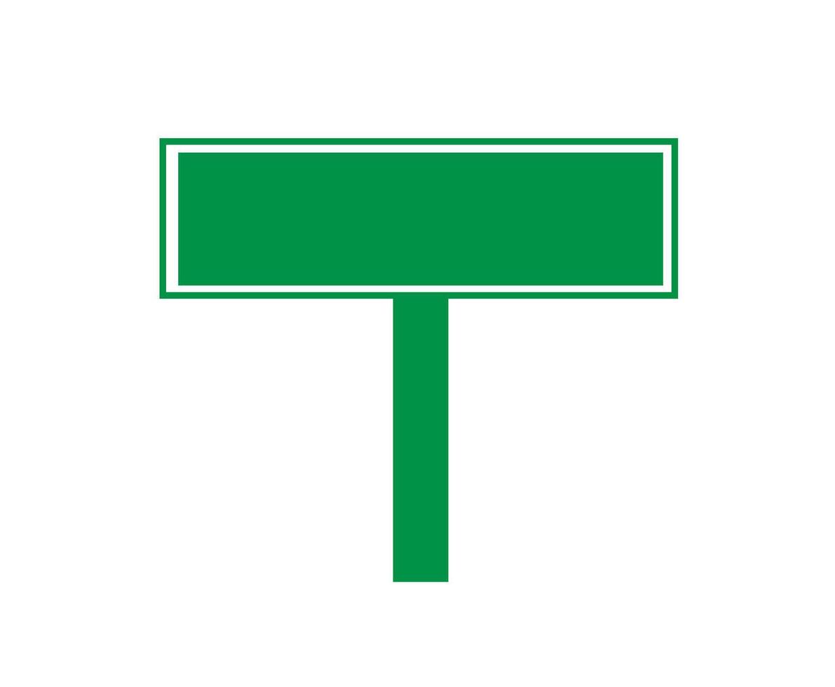 green blank sign vector